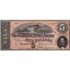 Image 1 : 1864 $5 Confederate States of America Note