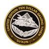Image 1 : .999 Silver Luxor Las Vegas Nevada $10 Casino Limited Edition Gaming Token