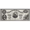 Image 1 : 1800's $2 Citizens Bank of Louisiana Obsolete Note