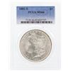 Image 1 : 1881-S $1 Morgan Silver Dollar Coin PCGS MS66