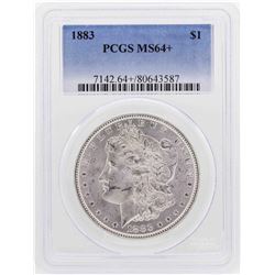 1883 $1 Morgan Silver Dollar Coin PCGS MS64+