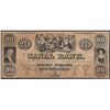 Image 1 : 1800's $20 Canal Bank New Orleans Obsolete Note