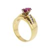 Image 3 : 14KT Yellow Gold 1.25ct Ruby and Diamond Ring