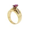 Image 3 : 14KT Yellow Gold 1.25ct Ruby and Diamond Ring