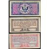 Image 2 : Lot of (3) Miscellaneous Military Payment Certificate Notes