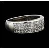 Image 2 : Platinum 1.00ctw Diamond Ring