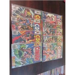 Conan the Barbarian #61 through #69 inclusive