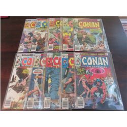 Conan the Barbarian #70 through #79 inclusive