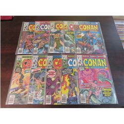 Conan the Barbarian #80 through #89 inclusive