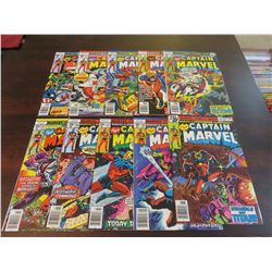Captain Marvel #50 through #59 inclusive