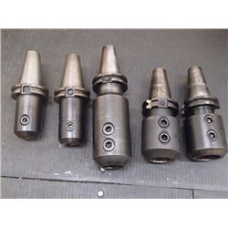 CAT40 Misc End Mill Holders, 1.5", (2) 1.25", (2) .75"