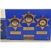 Image 3 : Lot of 4 badges sealed in leucite and plaques inscribed: