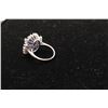 Image 3 : One outstanding ladies ring in 14k white gold set with