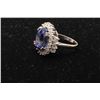 Image 4 : One outstanding ladies ring in 14k white gold set with