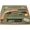 Image 1 : Feret percussion Target pistol, engraved, approximately 5mm caliber, 8.75 barrel,