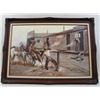 Image 3 : Gunfight in the Street original oil painting signed lower right L. Patten. Approx.