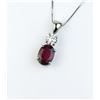 Image 9 : Amazing pendant featuring an extra fine Burmese Ruby weighing 1.65
