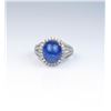 Image 8 : Dazzling ring featuring a Cabochon Tanzanite weighing approx 5.00 carats