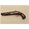 Image 4 : Aged replica percussion single shot pistol, .45 caliber, approximately 13