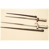Image 4 : Lot of 2 needle bayonets and metal sheaths. Est.: $100-$200.