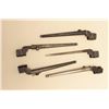 Image 2 : Lot of 5 Enfield bayonets, 4 with metal sheaths; fair
