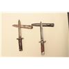 Image 5 : Lot of 2 Italian bayonets with metal sheaths; worn fair