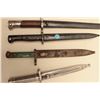 Image 5 : Lot of 5 various bayonets with sheaths including a German