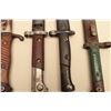 Image 6 : Lot of 5 various bayonets with sheaths including a German