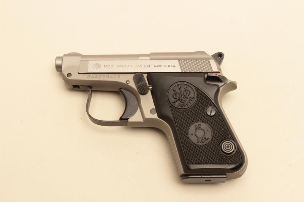 Model 950 Beretta Model 950 BS pocket semi-automatic pistol, .25 caliber, 2.5