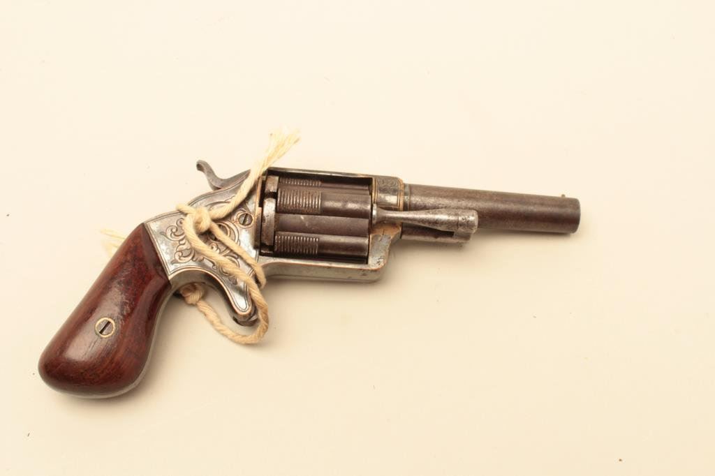 B.A. Arms Co. Slocums Patent sliding sleeve revolver in very