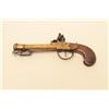 Image 2 : Continental flintlock blunderbuss pistol with cannon muzzle and spring bayonet