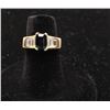 Image 1 : One ladies ring in 14k yellow gold set with an