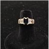 Image 4 : One ladies ring in 14k yellow gold set with an