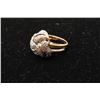 Image 3 : Fine loveknot design cluster ring in 14 kt yellow gold