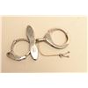 Image 1 : Scarce Pratts Combination handcuffs/come-alongs with 2 keys; marked Patd Nov.
