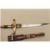 Image 4 : Arabian Touareg dagger, approximately 18 overall, brass mounted, with decorated
