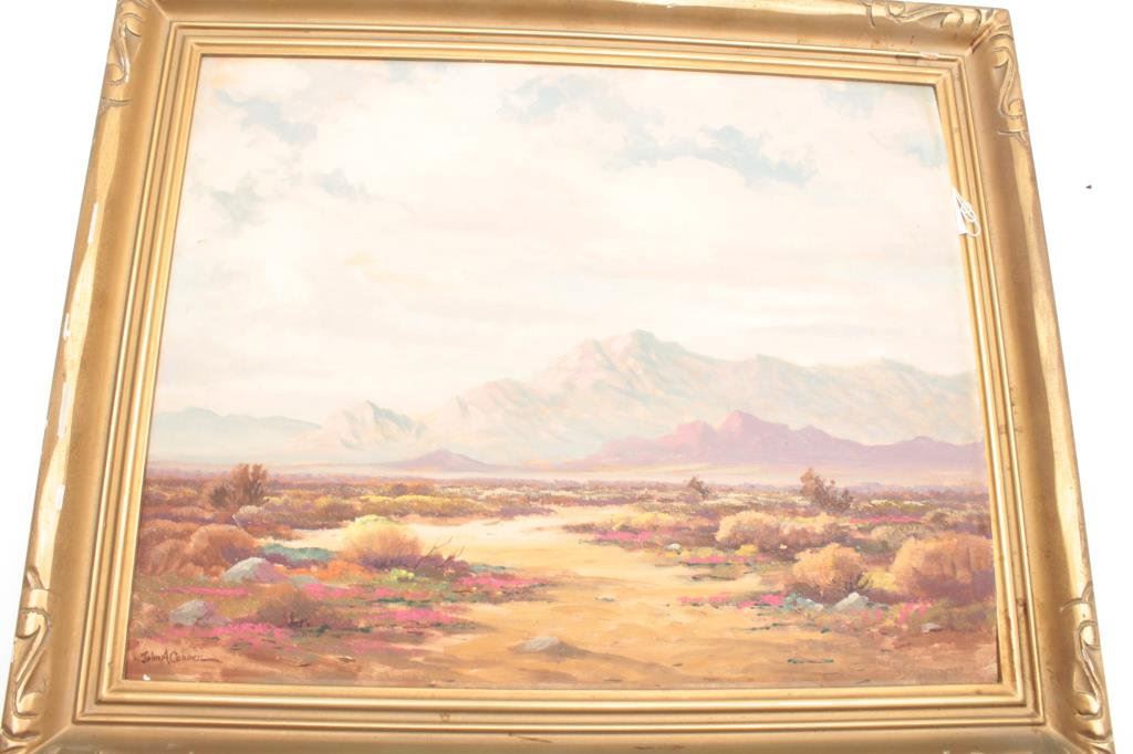 Fine California oil painting, Point Happy Near Palm Springs 15 by 20 ...