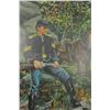 Image 2 : Original water color of Union Cavalry man holding Sharps with