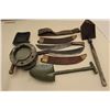 Image 2 : Lot of military accessories including 2 Collins Legitimus bolo knives