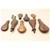 Image 3 : Lot of 10 powder flask as a collection, 3 large