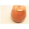 Image 2 : Vintage Bauer cookie jar with lid, orange color, approximately 8