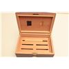 Image 8 : Nice wooden humidor (no key); approximately 13 wide x 6