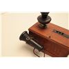 Image 6 : Monarch Telephone Mfg. Co. vintage wooden wall phone. The phone