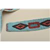 Image 2 : Indian beaded on buckskin belt in geometric and diamond patterns