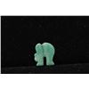 Image 3 : Carved jade elephant with red stone eye and gold mounts.