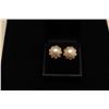 Image 3 : 14.5mm pearl earings. Vintage. 14kt yg. Est.: $175-$350
