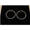 Image 1 : 2 wg hoop earings wg custom embossed gold 4.46gr. Est.: