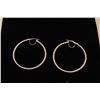Image 4 : 2 wg hoop earings wg custom embossed gold 4.46gr. Est.: