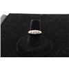 Image 2 : Modern 14k white gold ladies ring with 5 bezel set