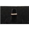 Image 1 : 14k yellow gold ladies pyramid ring set with 18 diamonds